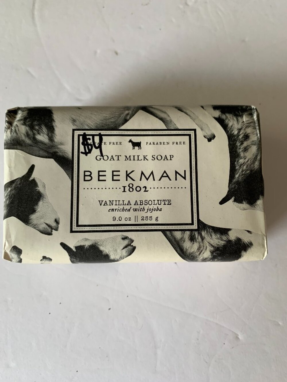 BEEKMAN 1802 VANILLA ABSOLUTE GOAT MILK SOAP ENRICHED WITH JOJOBA  9OZ